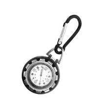 New Alloy Backpack Clip-on Carabiner Quartz Pocket Watch For Hiking Climbing ds