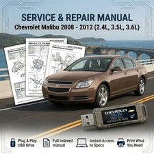 Chevrolet Malibu 2008 2009 2010 2011 2012 Service Repair Workshop Manual On Usb