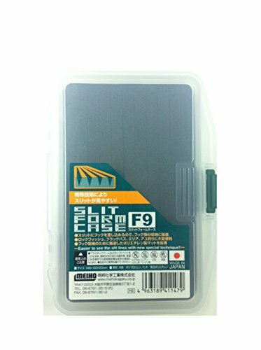 Meiho Tackle Box Slit Form Case F-7 146 x 103 x 23 mm Clear