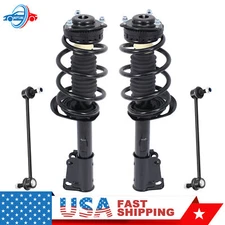 4X Sway Bar Links & Front Struts w/ Coil Springs For 09-19 Dodge Journey V6 3.6L
