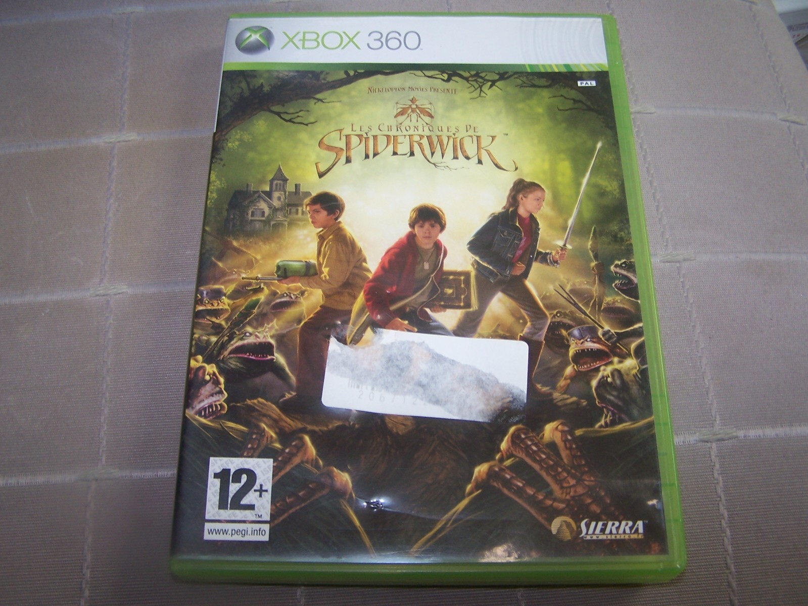 LES CHRONIQUES DE SPIDERWICK  -  XBOX 360 BOITE CD LIVRET