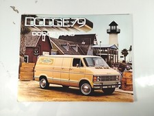1979 Dodge Vans Sales Brochure Catalog 12 Pages Catalog Vintage Vehicle