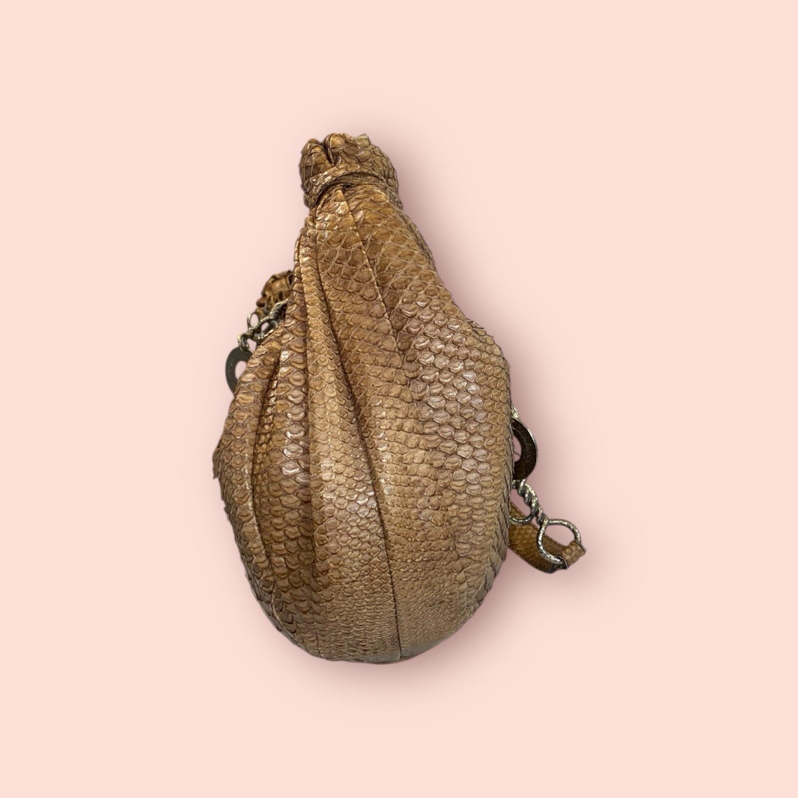 SALVATORE FERRAGAMO Brown Python Luxury Designer … - image 12