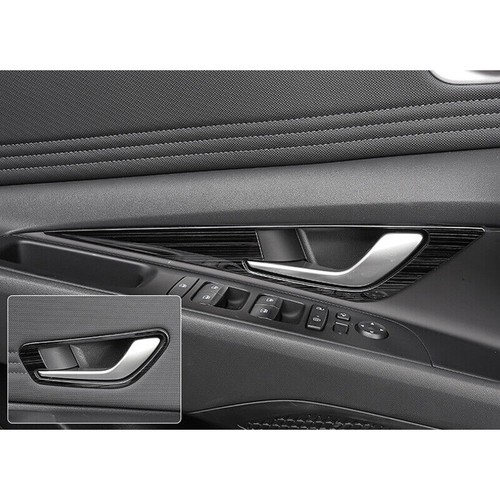 For Hyundai Elantra 2021-2023 Black steel Interior Door Handle frame Cover Trim - Picture 2 of 9