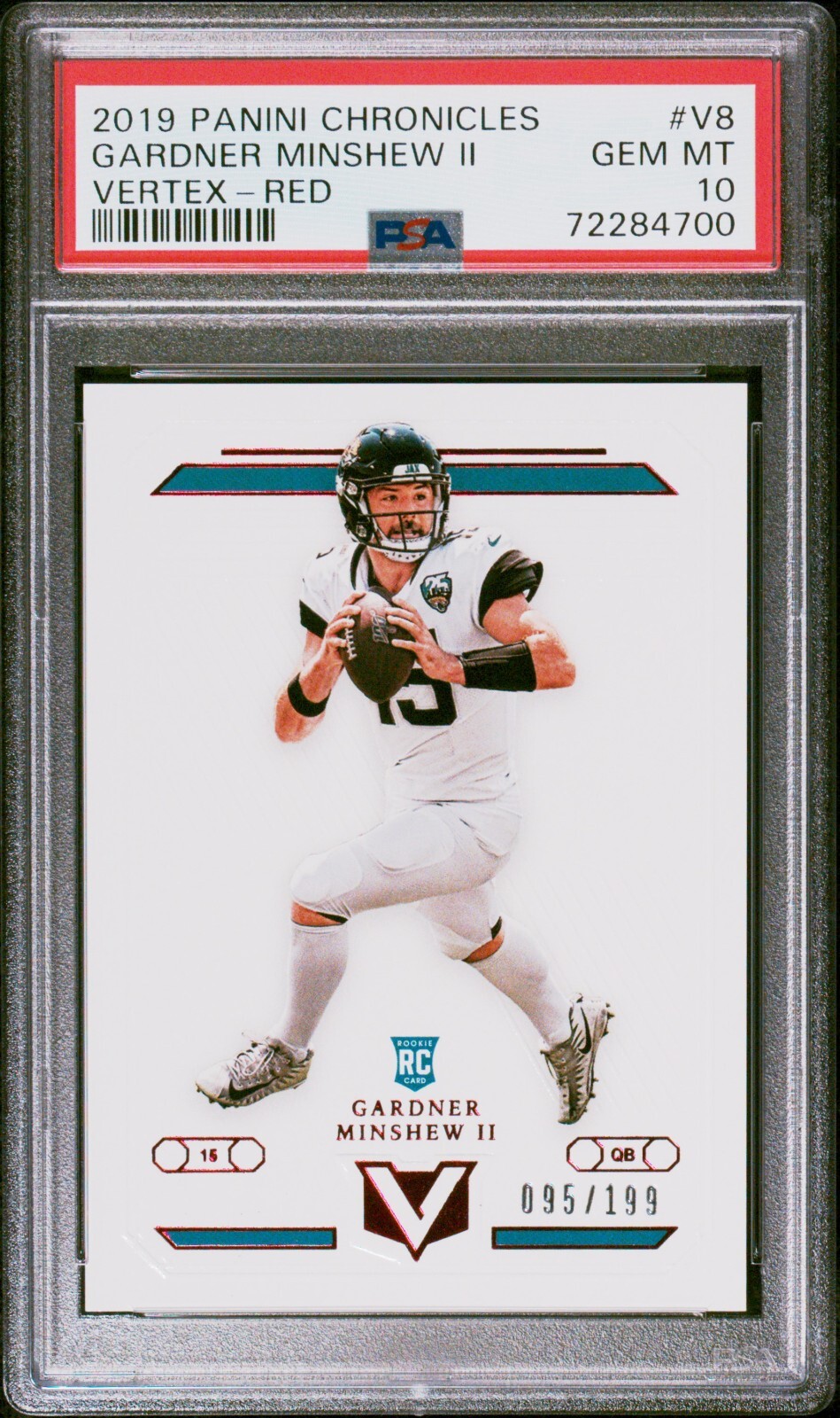 Gardner Minshew II Panini Chronicles Vertex #V8 Red