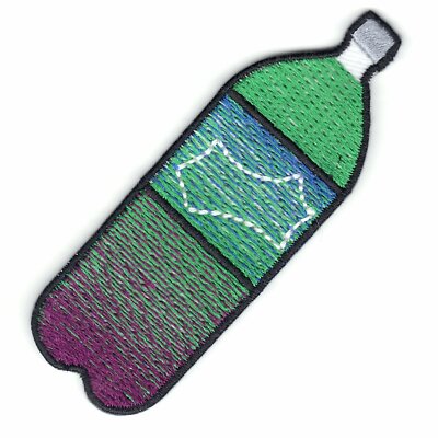 Purple Drank Syrup 2 Liter Soda Bottle Emoji Logo Embroidered Iron On Patch