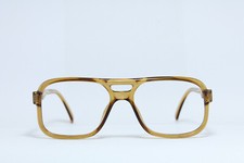Optyl TERRI BROGAN 8730-12 Vintage Eyeglasses Frame Square Yellow Honey
