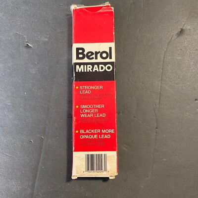 Vintage Berol Mirado No 174-2 Medium Soft Unsharpened Writing Pencils BOX