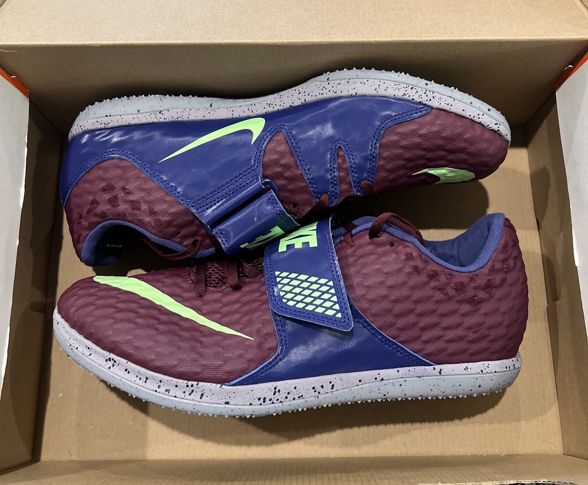 Nike High Jump Elite Bordeaux Lime Blast 806561-600 Men display picture 3