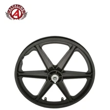 AltaLine BMX GT STYLE MAG Wheel 20" 6 Spoke Freewheel Plastic Black 3/8" Axle.