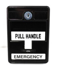 Dortronics 6510/BK-S35 Emergency Pull Station,30Vac/Dc, Black