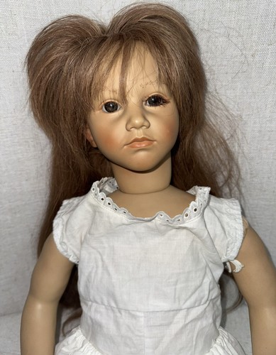 Vintage Artist Signed Annette Himstedt 26” Vinyl Doll - Picture 15 of 22