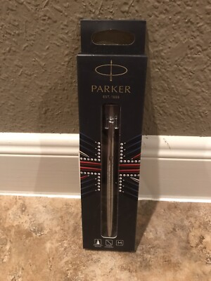 Parker Jotter Stainless Steel Chrome Ballpoint GT Pen New in Box Black Ink