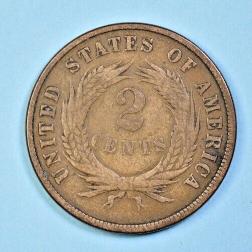 1870 TWO CENT ~ NICE XF! INV#2 - Picture 2 of 2