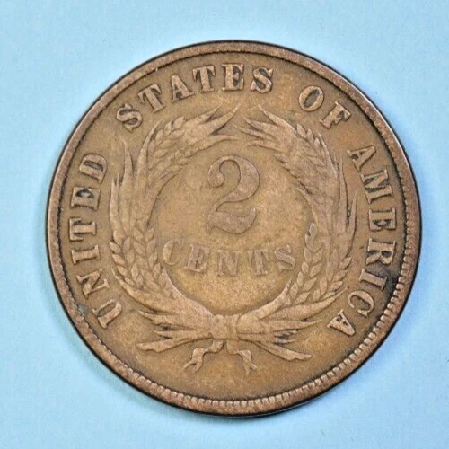 1870 TWO CENT ~ NICE XF!  INV#2 - Image 2 of 2