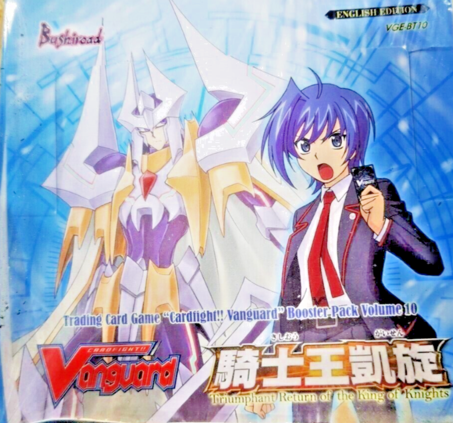 triumphant return of the king of knights booster box Cardfight!! Vanguard TCG - Wingal Liberator (BT10/026EN) with 2 cards in every pack being R or above.Each booster box contains 16 booster packs. VGE-BT010 ENGLISH Triumphant Return of