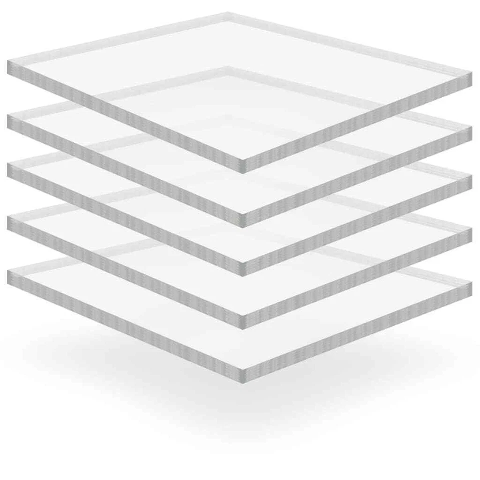 Clear Acrylic Perspex Glass Sheet Cut To Any Size Plastic Panels Many Sizes