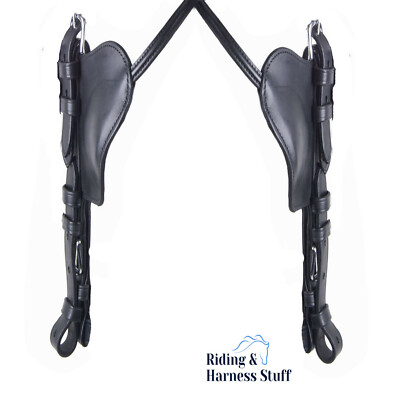 Ideal Reitsport Leder Halbschale Fahrscheuklappen