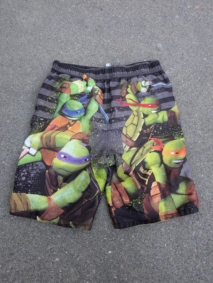 Baúl de baño grande Teenage Mutant Ninja Turtles TMNT Nickelodeon Board Shorts para niños Foto 2 de 4