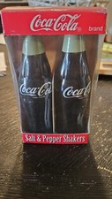 Vintage Coca-Cola Ceramic Bottles Salt And Pepper Shakers 1996