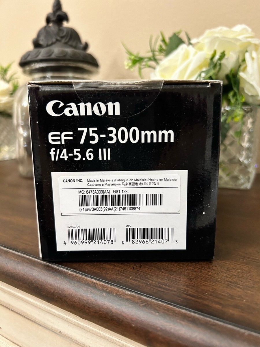 NEW SEALED BOX Canon EF 75-300mm f/4-5.6 III Telephoto Zoom NEW SEALED BOX Canon EF 75-300mm f/4-5.6 III Telephoto Zoom