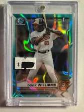 K252,472 - 2021 Bowman Chrome Draft Aqua Lava #BDC90 Donta' Williams #/199
