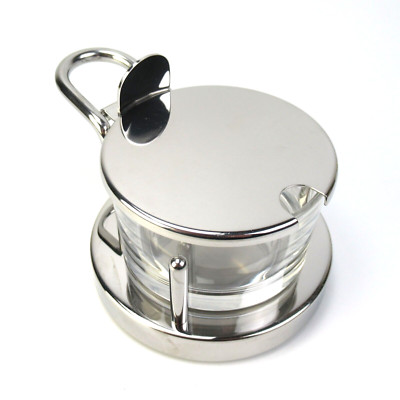 Alessi Edelstahl Käsedose Parmesandose 5071 Ettore Sottsass Design Cheese Cellar