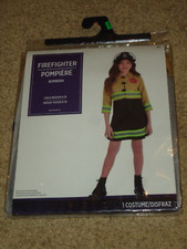 Costume, Female, Firefighter, Child M 8-10, NIP