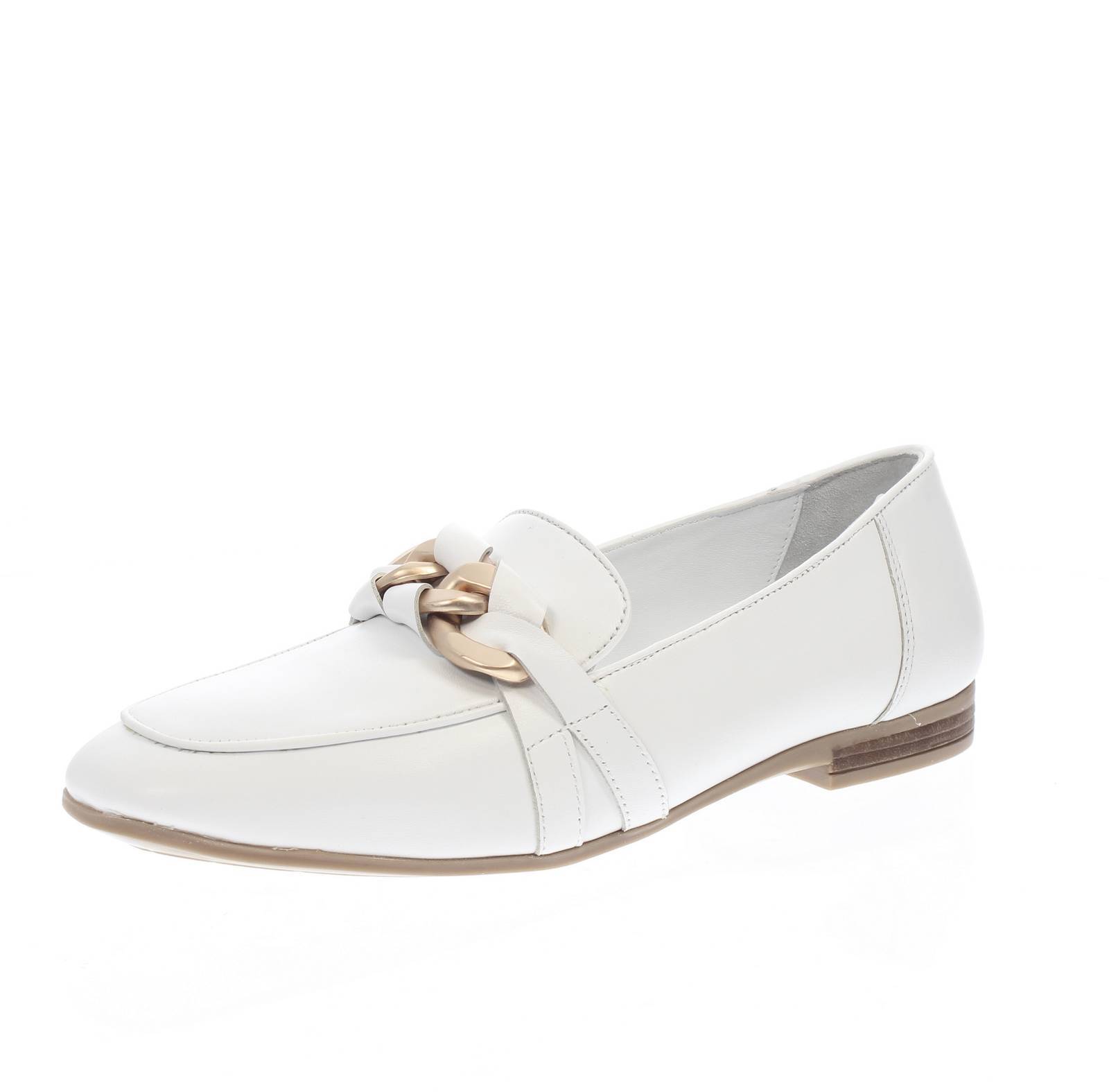 Cafe' Noir Mocassini In Pelle Bianco - Taglia 37 Scarpe Donna Mocassini