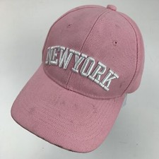 New York City NYC Pink Ball Cap Hat Adjustable Baseball