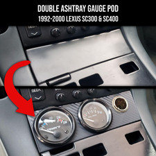 Double Ashtray Gauge Pod For 1992-2000 Lexus Sc300 Sc400
