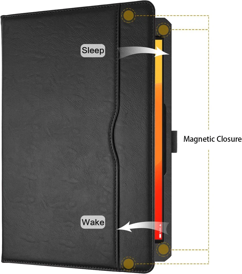 Funda de cuero real tostado para Apple iPad Pro 12.9 1ª-6ª generación con soporte magnético cubierta Foto 2 de 4