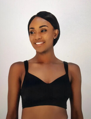 rhonda shear molded cup bra with mesh back detail