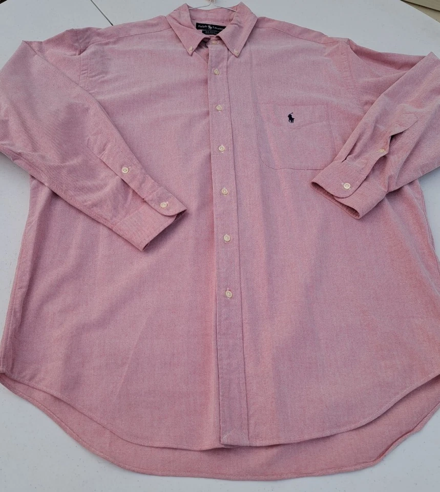 Vintage RALPH LAUREN Polo Long Sleeve Shirt The Big Shirt Men'