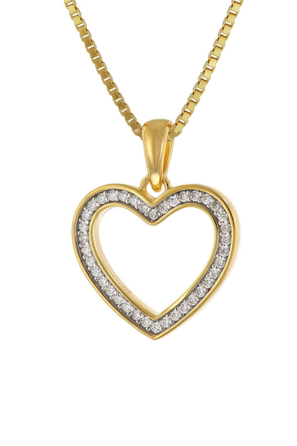 МОДНЫЙ дизайнер Дамен-Хальскетт Герц-Анхенгер из циркония 15 мм позолоченный из серебра 5190₽