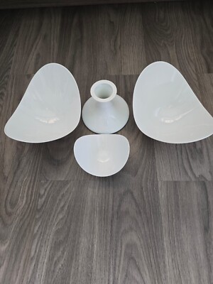 3x Rosenthal Free Spirit Schale zweiarmig mit Fuß