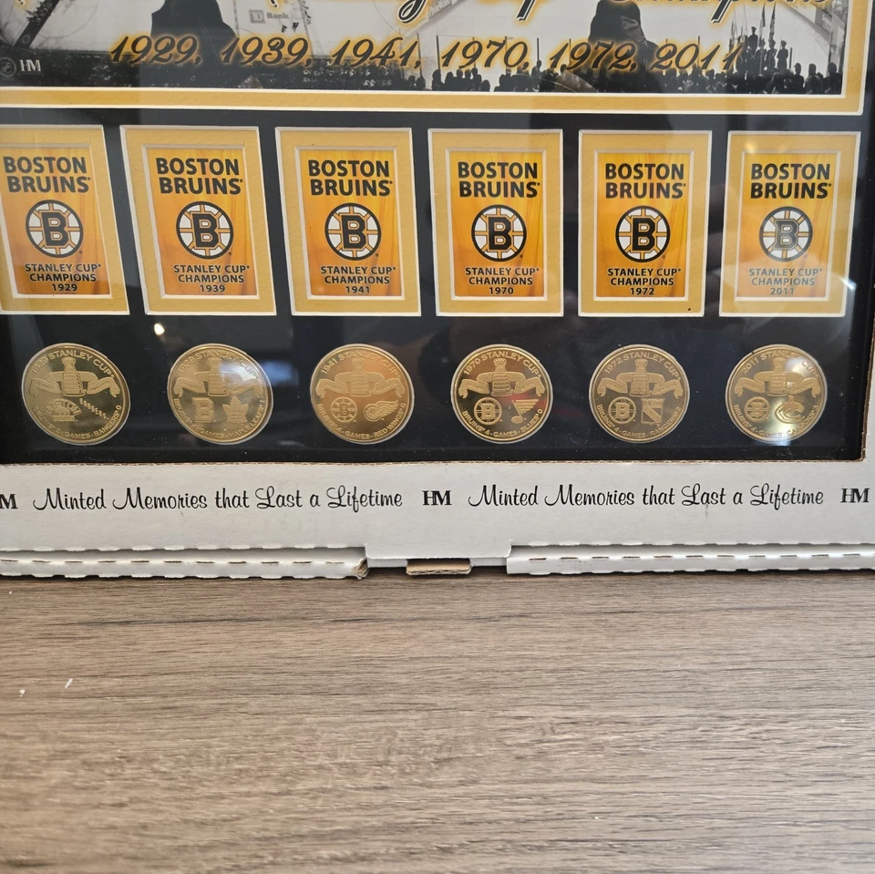 Boston Bruins Six Times Stanley Cup Champions Limited Edition Bronze Medallions - Image 2 of 3