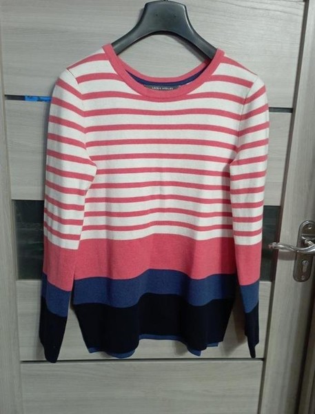 Women Laura Ashley Sweater Black Cotton 38 / M /
