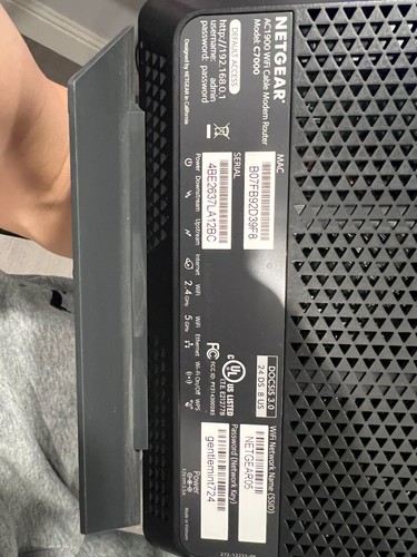 NETGEAR Nighthawk Modem Router Combo C7000-Compatible with Cable - Picture 5 of 10