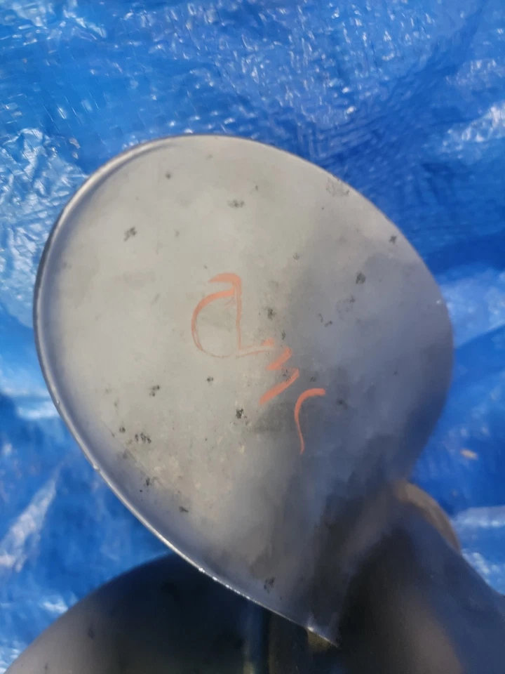 OMC  Johnson Evinrude 4 Blade 13 3/8ths X 17 Pitch Stainless Steel Prop  176196 - Image 4 of 4