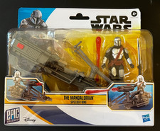 Star Wars Epic World of Action The Mandalorian & Speeder Bike Power Of The Force