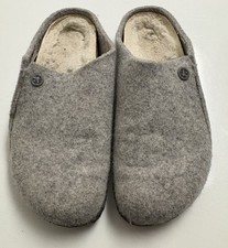 Birkenstock Zermatt Light Gray Wool Shearling Slippers Women Sz 40EU/9-9.5M US