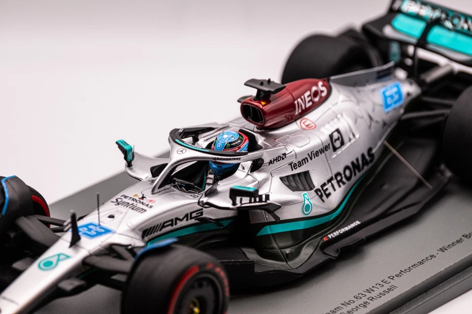 Modellino F1 Mercedes W13 Russel Winner GP Brazil 2022 – Spark 1:18 - 18S777 - Immagine 2 di 4