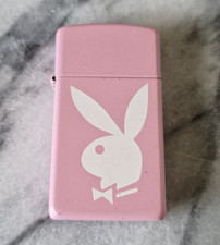 Zippo Pink Playboy Bunny Logo Cigarette Pocket Lighter Metal Pin-Up Design