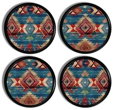 4pc Set Tribal Aztec Cabinet Knobs Drawer Pulls – Boho Southwest Hardware Decor