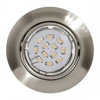 Nickel Moderne Einbauleuchte Downlight Lampe 400Lm 1X5W/Gu10 8,7X8,8 [Cm]