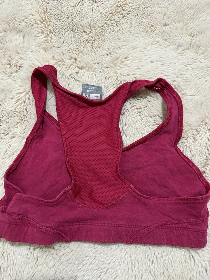 Vintage Y2K Nike Sports Bra Pink Woman’s Size XS Racerback Swoosh Embroidered - Image 4 of 4