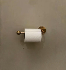 Unlacquered Brass Toilet paper Holder, Solid Brass Toilet Roll Holder bathroom