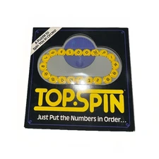 Vintage 1989 TOP SPIN Puzzle Brain Teaser Numbers Game / Toy