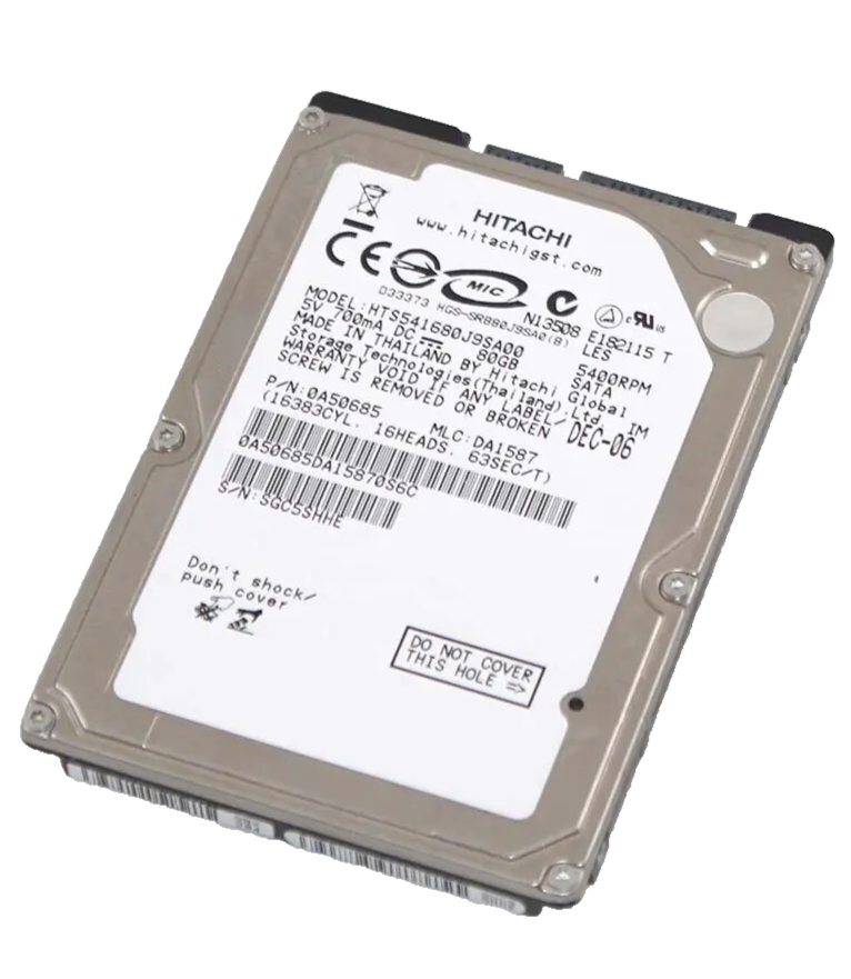Hitachi 80GB SATA 2.5"" 9.5mm 5400RPM 1.5Gb/s HDD - HTS541680J9SA00